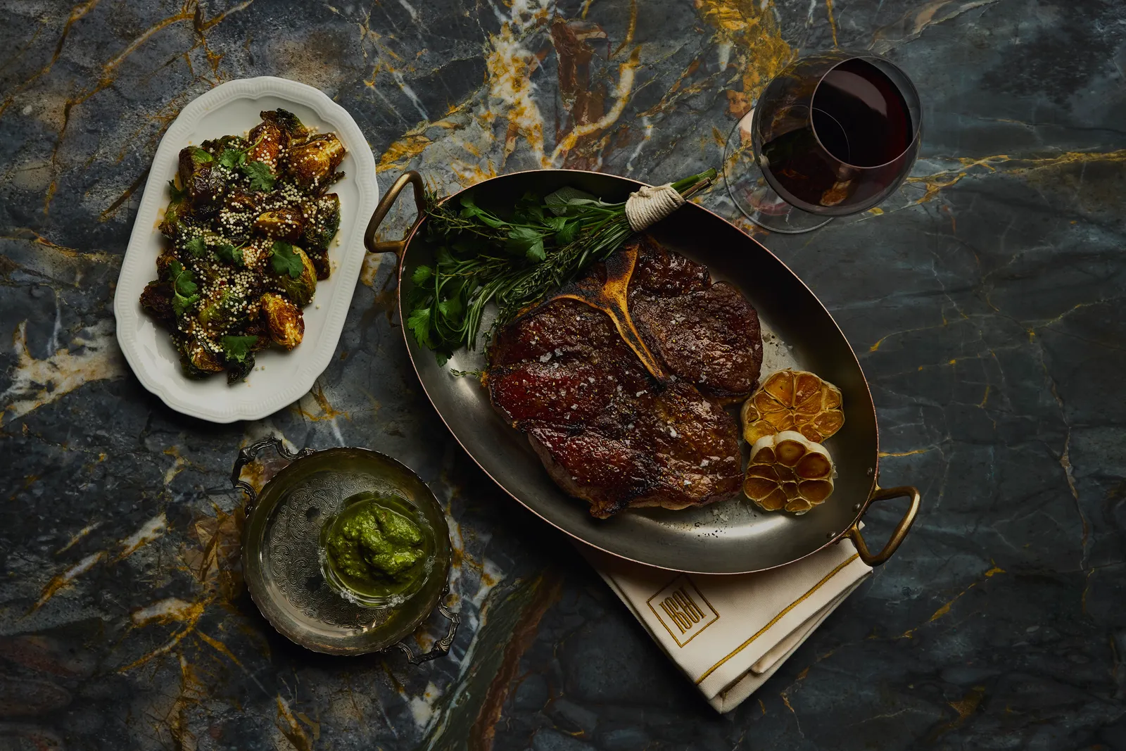 Dry-aged porterhouse, photographed for Harbour Sixty